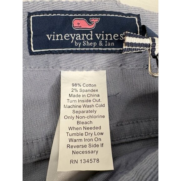 NWT Vineyard Vines Classic Fit 5 Pocket Corduroy Pants Men’s 40x32 Blue Stretch - Picture 5 of 13